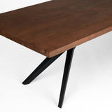 114" Straight Edge Dining Table: Airloft Legs