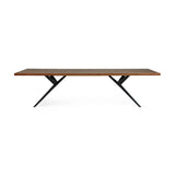 114" Straight Edge Dining Table: Airloft Legs