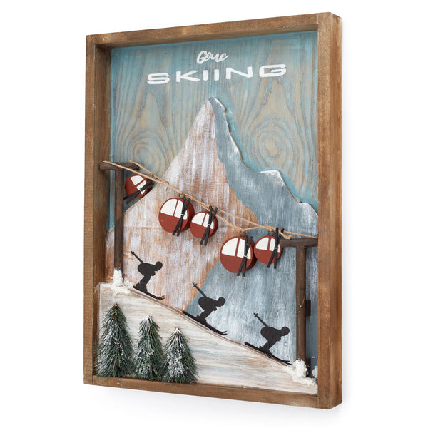 Holiday Wall Art - Ski Cabins