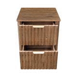 Britanica 2 Drawer Nightstand