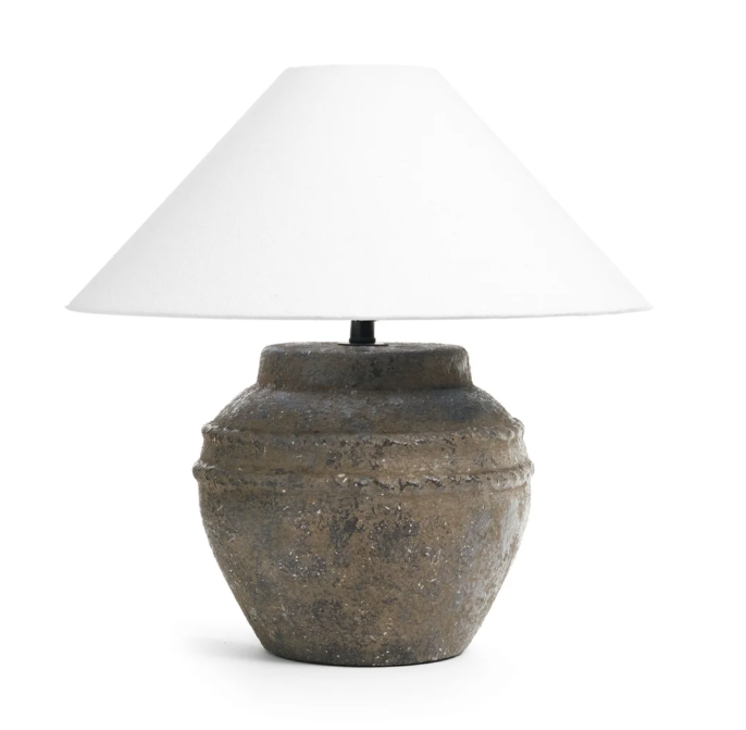 Cement Base Table Lamp