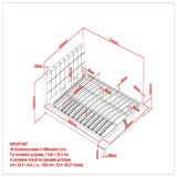 8. "Extra 78" King Platform Bed with Storage - Grey fabric finish for a sophisticated touch"