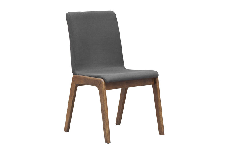 1. "Remix Dining Chair - Grey with comfortable cushioning and sleek design"