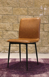 4. "Versatile Luca Side Dining Chair - Tan Brown for various interior styles"