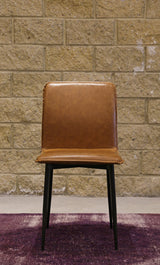 5. "Luca Side Dining Chair - Tan Brown with ergonomic design for optimal comfort"