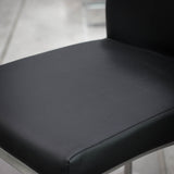 4. "Black Leatherette K-Chair - Durable and long-lasting office seating solution"