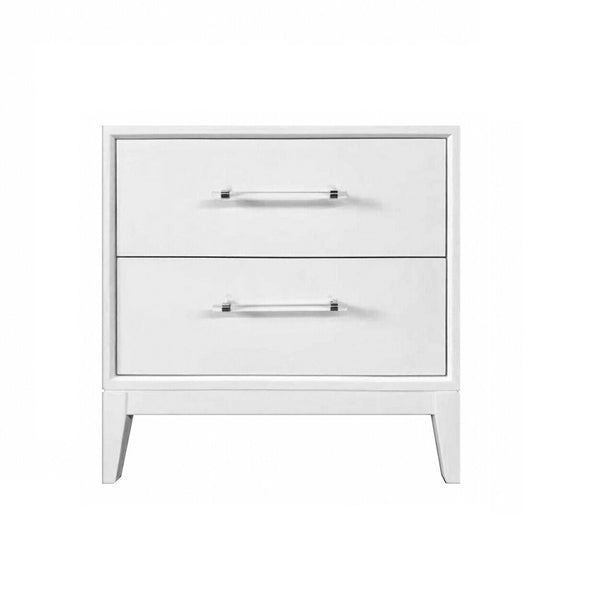 . "Blanca Nightstand with 2 drawers - sleek and modern design"