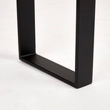 5. "Durable David Black Console Table - Crafted with High-Quality Materials"