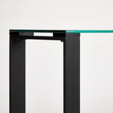 6. "Space-Saving David Black Console Table - Maximizes Storage and Display Options"