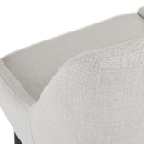 3. "Victoria Counter Stool: Light Grey Linen - Cushioned seat for optimal comfort"