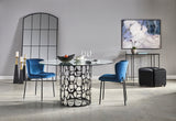 6. "Spacious Mario Black Dining Table - Comfortably accommodates large gatherings"