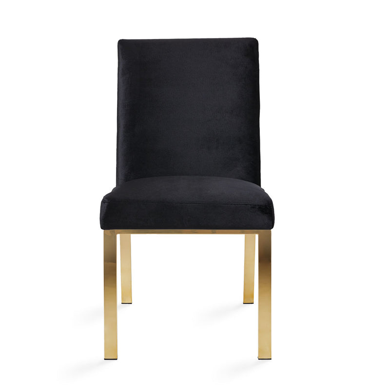 4. "Black Velvet Wellington Gold Chair - Add a touch of sophistication to your dining room"