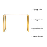 7. "Sophisticated David Gold Console Table for Modern Interiors"