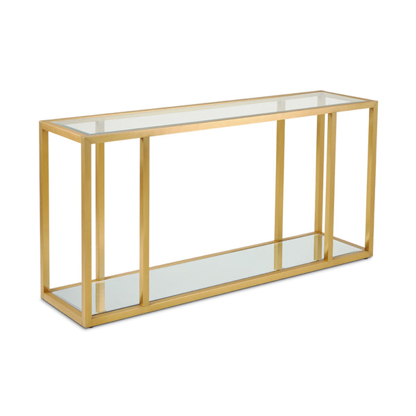 1. "Caspian Console Table: Gold - Elegant and Versatile Furniture Piece"