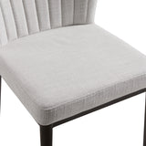 4. "Grey Linen Shell Dining Chair - Enhance your dining experience"