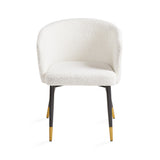 6. "Jordan Dining Chair: Boucle Fabric - Add Sophistication to Your Dining Room"