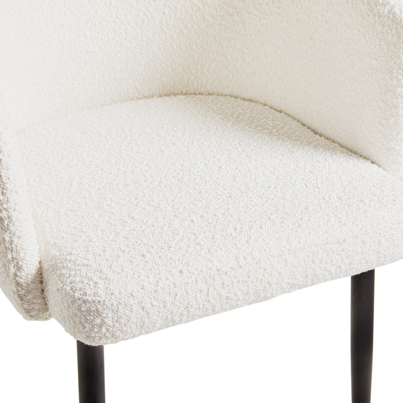 4. "Jordan Dining Chair in Boucle Fabric - Enhance Your Dining Experience"