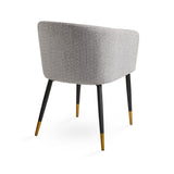 9. "Elegant Grey Fabric Jordan Dining Chair - Create a refined and inviting atmosphere in your dining area"