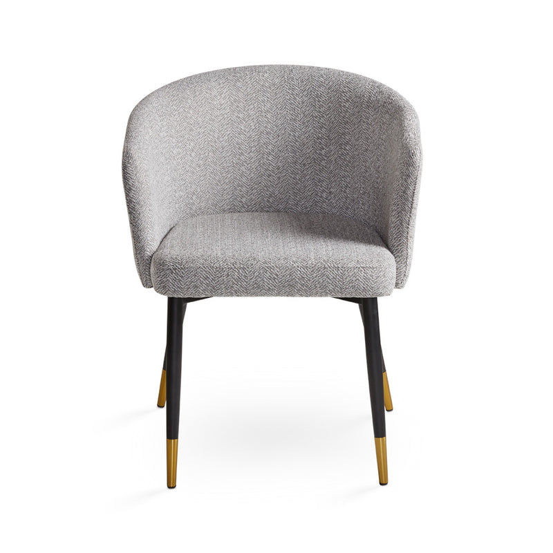 6. "Stylish Grey Fabric Jordan Dining Chair - Elevate your dining experience with this chic seating option"