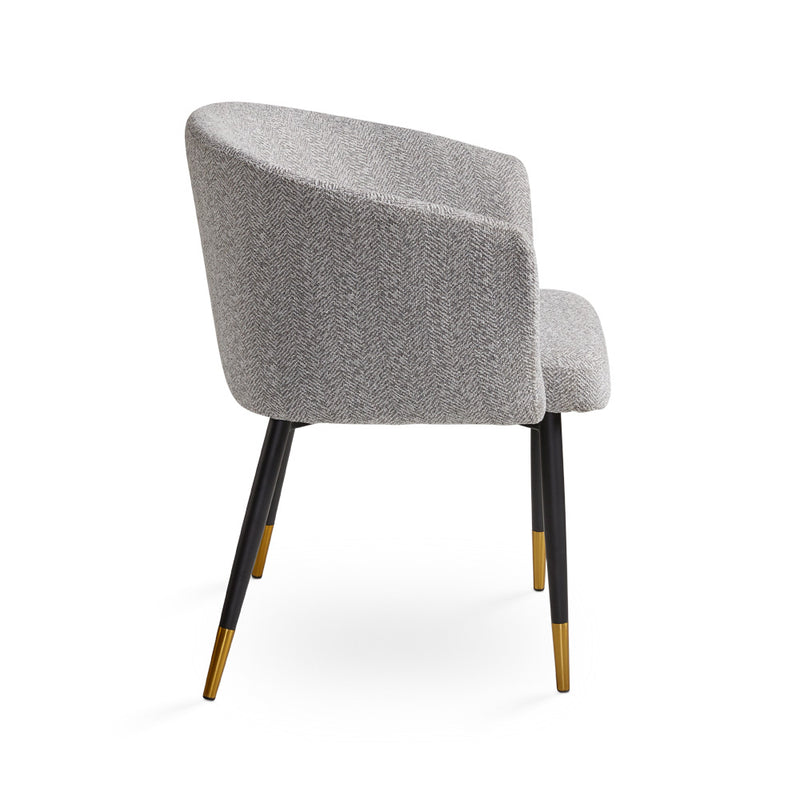 3. "Modern Grey Fabric Jordan Dining Chair - Enhance your dining space with contemporary elegance"