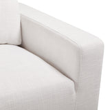 5. "Franklin Sofa: Grey Linen - Contemporary seating solution with a touch of sophistication"