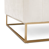 6. "Contessa Vanilla Franklin Gold Sofa - Exquisite Craftsmanship and Attention to Detail"