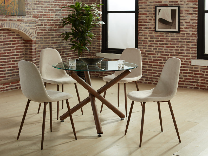 4. "Walnut dining table - Adds warmth and sophistication to any space"