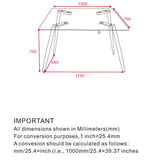 8. "Black Dining Table with Modern Appeal - Enhances the aesthetic of your dining area"