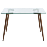 4. "Abbot Rectangular Dining Table - Walnut finish with a durable construction"