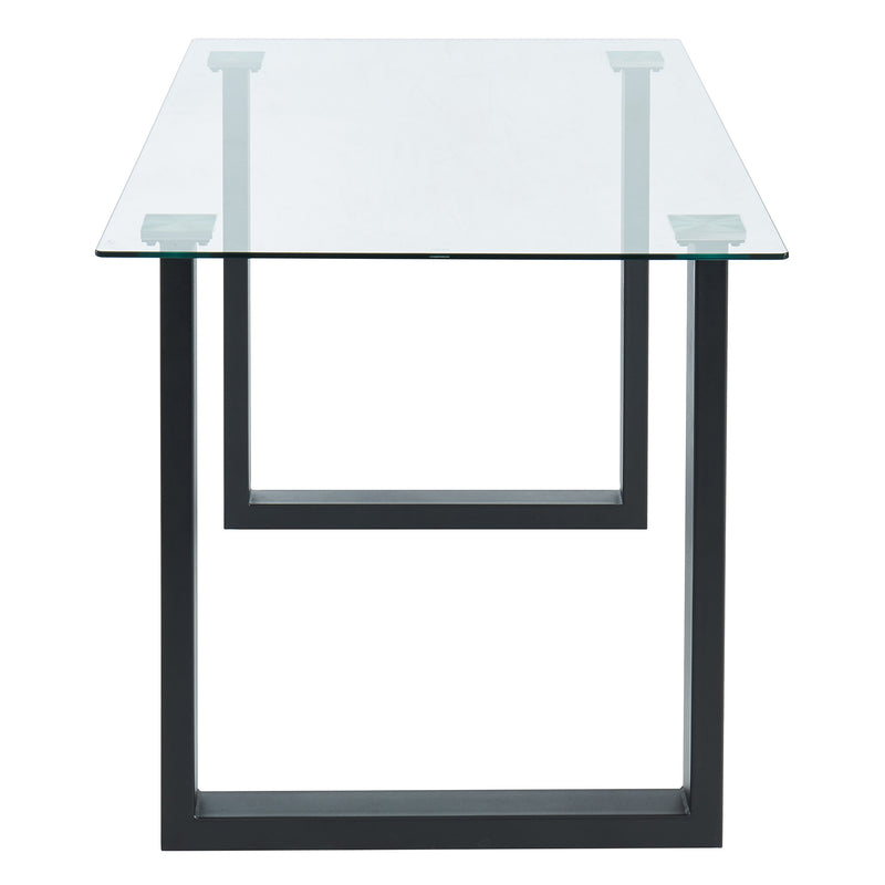 3. "Stylish Franco Rectangular Dining Table in Black - Ideal for small to medium-sized spaces"