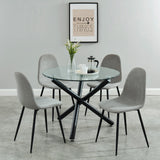 5. "Black Round Dining Table - Enhance your dining experience with this chic furniture piece"