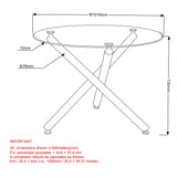 8. "Suzette Round Dining Table - Durable and long-lasting addition to your home furniture collection"