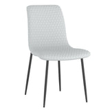 1. "Brixx Dining Chair, Set of 2, in Light Grey Faux Leather and Black - Stylish and Comfortable Seating"