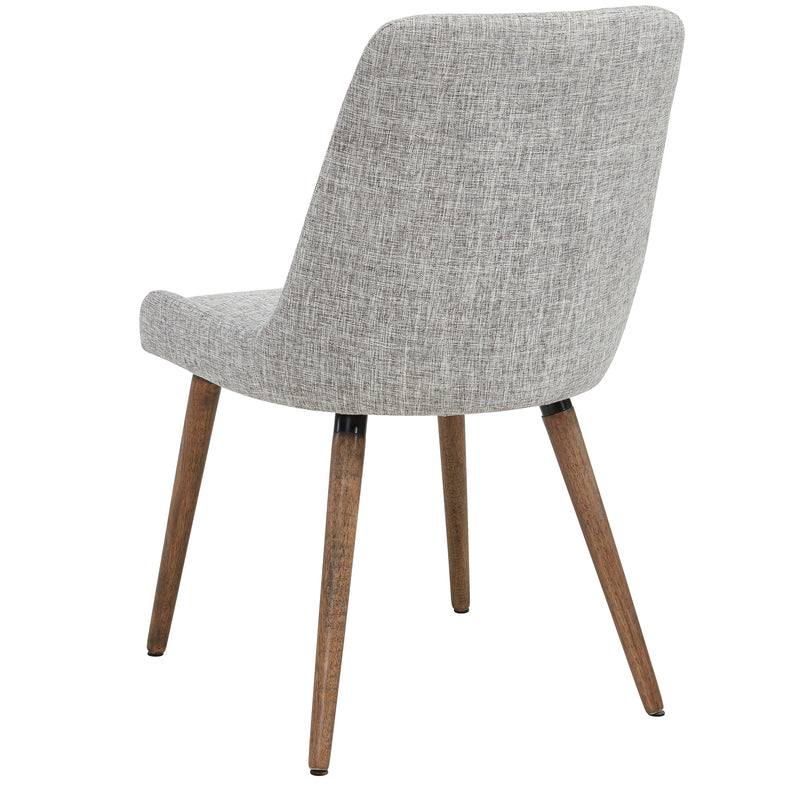 3. "Grey Leg Mia Dining Chair, Set of 2 - Sleek and Versatile Seating Option"