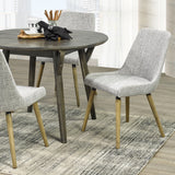 4. "Mia Dining Chair, Set of 2 in Dark Grey - Contemporary and Chic Addition to Your Dining Space"