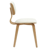 4. "Comfortable Beige Fabric Zuni Dining Chair - Perfect for long meals and gatherings"