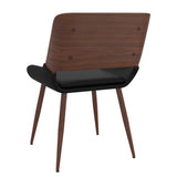 3. "Black Faux Leather Hudson Chair - Comfortable and durable seating solution for any dining area"