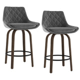 7. "Kenzo 26" Counter Stool, Set of 2 - Stylish seating option with a touch of sophistication"