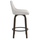 5. "White and Walnut Kenzo Stool - Comfortable and durable seating solution"