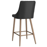 3. "Black Antoine 26" Counter Stool, Set of 2 - Contemporary design for any interior"