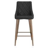 4. "Antoine 26" Counter Stool, Set of 2, in Black - Comfortable and durable seating solution"
