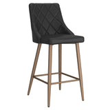 1. "Antoine 26" Counter Stool, Set of 2, in Black - Sleek and stylish seating option"