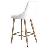 3. "Antoine 26" Counter Stool, Set of 2, in White - Comfortable and durable seating"