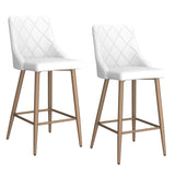 7. "Antoine 26" Counter Stool, Set of 2, in White - Sturdy construction for long-lasting use"