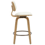 4. "Natural Finish Counter Stool - Add a touch of elegance to your home with the Zuni 26" stool"