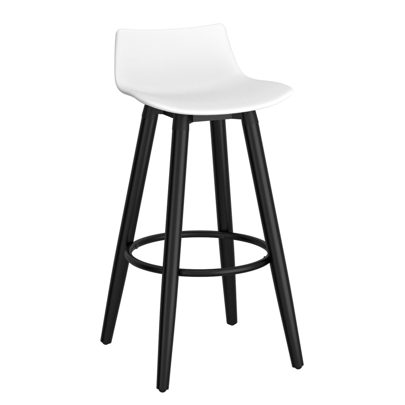 1. "Rango 26" Counter Stool, Set of 2, in White and Black - Sleek and stylish seating option"