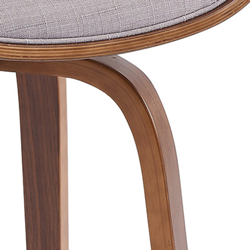 5. "Holt 26" Counter Stool in Grey and Walnut - Perfect addition to any breakfast bar"