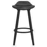 5. "Versatile seating solution - Trex 26" Counter Stool, Set of 2 in Black suits various interior styles"