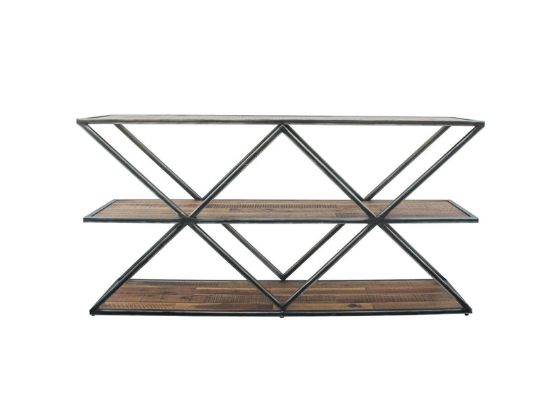 1. Vintage Two-Tier Console Table with Elegant Design