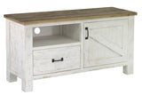 1. "Provence Small Media Unit with ample storage space and elegant design"